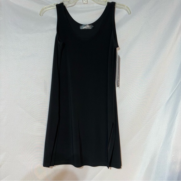 Simpli Black Tunic Top Size 4 - Picture 4 of 14